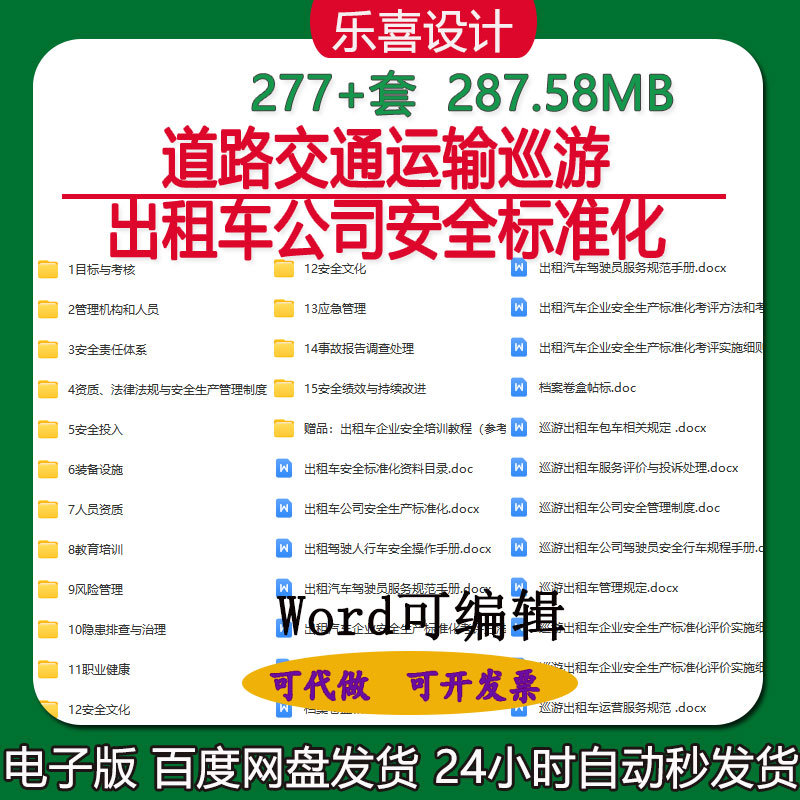 道路交通运输巡游出租车公司安全标准化教育培训隐患排查治理台账