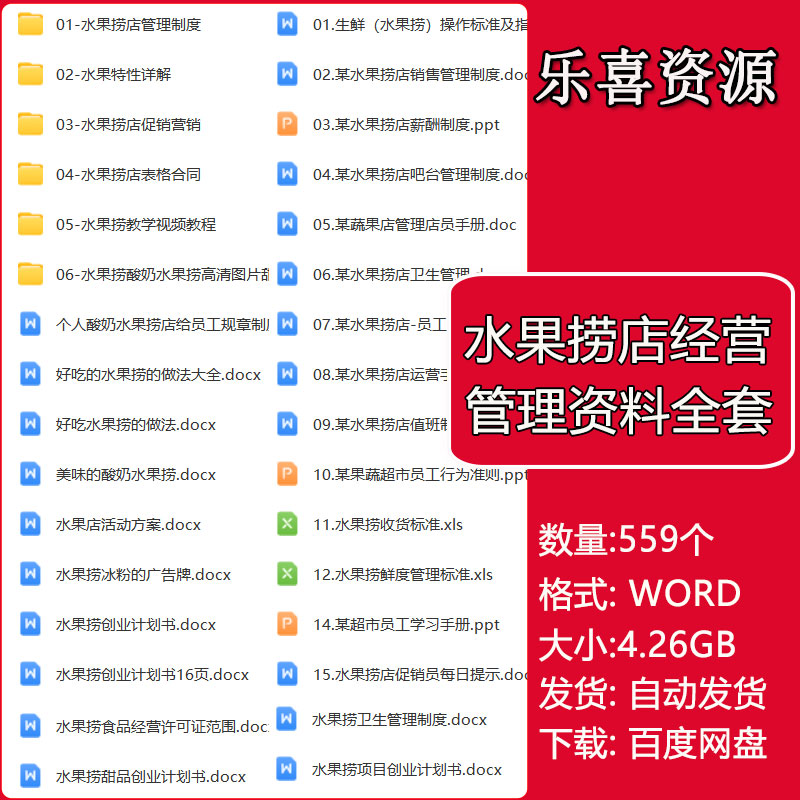 水果捞店经营管理制度岗位职责营销方案及水果捞教学视频教程图片