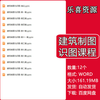 土木工程建筑制图与识图课程教学课件PPT共1162页制图知识与技能