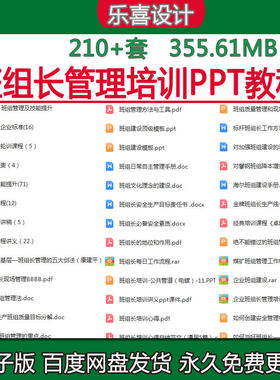班组长管理培训PPT工作手册教程安规企业标准岗位职责竞聘演讲稿