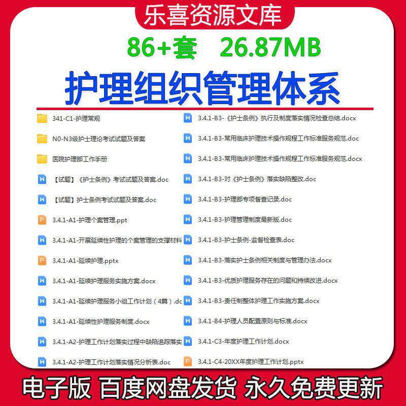 护理组织管理体系N0-N3级护士理论考试题答案医院护理部工作手册