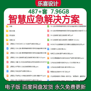 智慧应急解决方案应急指挥平台调研报告应急管理案例政策资料合集