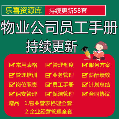 保利物业公司员工手册薪酬福利考核制度员工培训保密管理借款报销