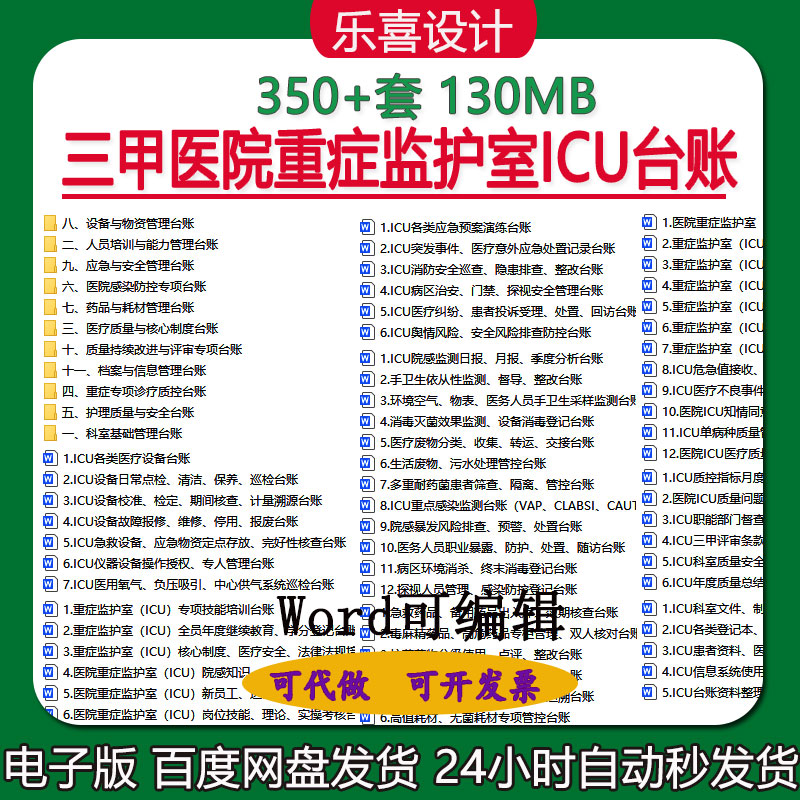 三甲医院重症监护室ICU不良事件j缺陷上报整改及医疗质量制度台账