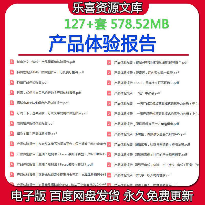 产品体验报告范例抖音社交连线产品理解快手理财京东健康体验报告