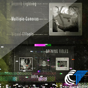 CSI类侦探警界动作电影预告片头罪案谍战疑犯追踪调查AE模板