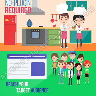 二维MG解说卡通人物角色场景动画飞碟说类视频制作素材AE模板