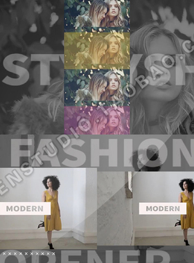 时尚娱乐节目栏目包装片头模特走秀服饰新品发布预告片Premie模板