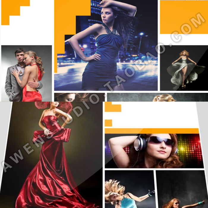 瀑布流多照片图片排版动画渐变切换栏目包装幻灯片展示AE模板,商务/设计服务,设计素材/源文件,淘宝优惠券,粉丝福利购,淘宝优惠卷