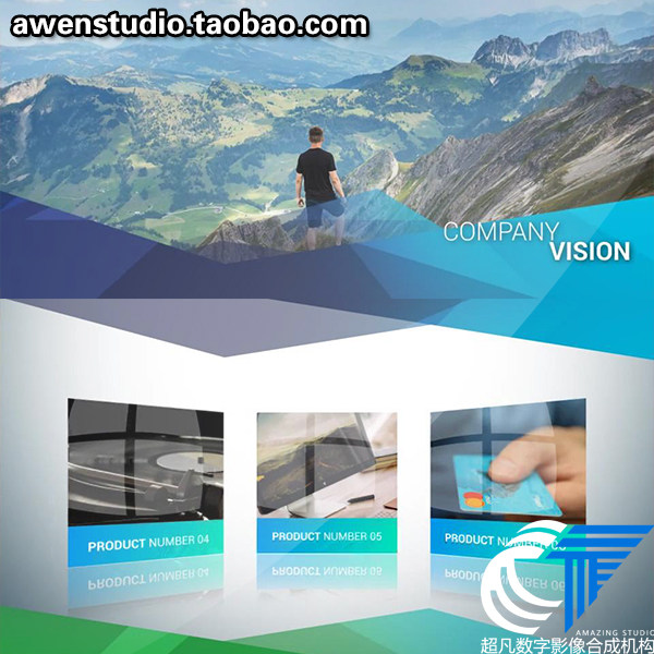 多边形元素包装动画效果公司业务简介产品展示时间表视频AE模板