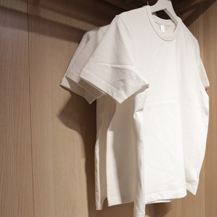 磨毛纯白白色纯棉圆领短袖T恤