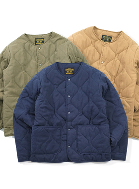 男女日系复古M65保暖内胆衍线潮棉服秋冬工装外套开衫情侣薄棉衣