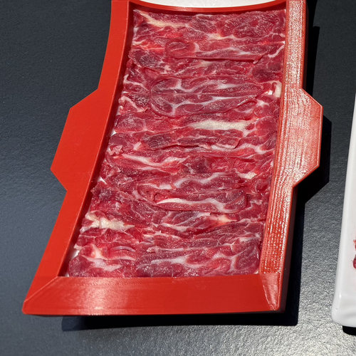 定制3d打印牛肉摆盘定型支架食品级pla材质