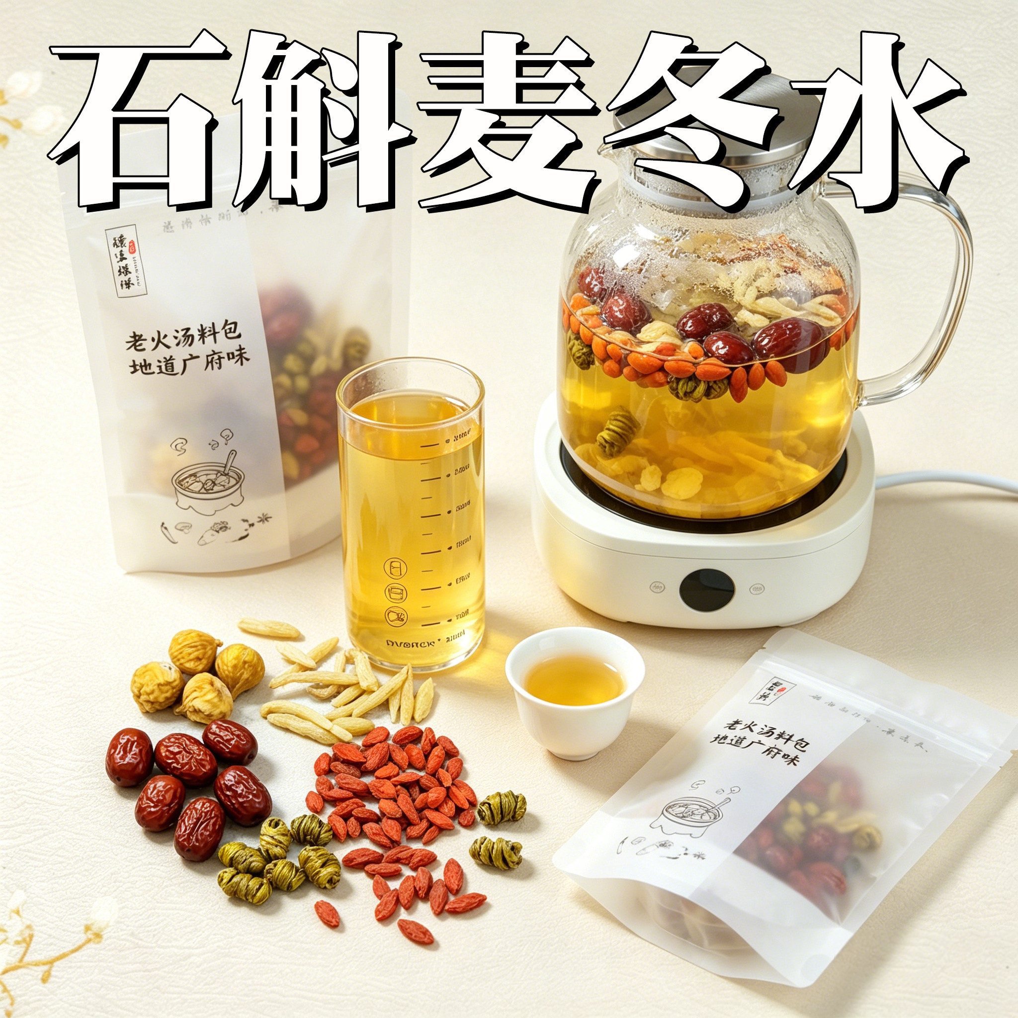 19年老店 石斛麦冬材料包滋润燥熬夜肝火煲汤滋补养生 精选靓料