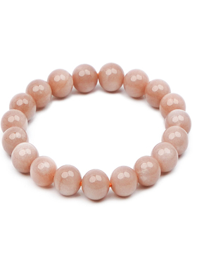 橙月光石手链女简约多圈水晶手串