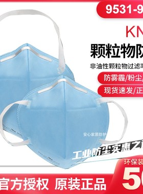 正品3M9531/9532A防护口罩90319032防雾霾防粉尘打磨KN95防尘口罩