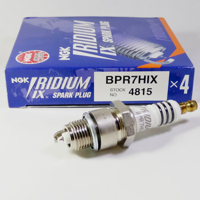 NGK摩托车铱金火花塞BPR7HIX BP7HS二冲程50 60 4114 4135二冲程