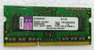 DDR3 金士顿 KVR1333D3S8S9 笔记本内存 1333