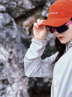 ZK全顶帽Runing跑步越野马拉松透气防紫外线速干帽子