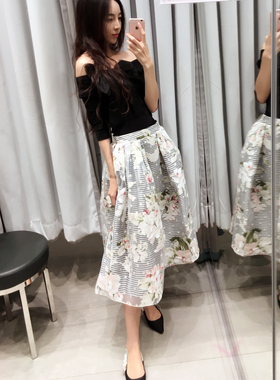 卓雅爱丽 复刻烧花连衣裙 H1001601 长裙 沙滩裙 清仓