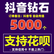 【支持花坝】抖币充值秒到账5000/10000/20000抖音钻石自动充值