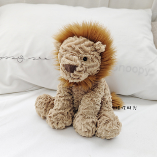 炸毛狮子公仔毛绒玩具布娃娃波浪毛小狮子玩偶可爱儿童生日礼物女