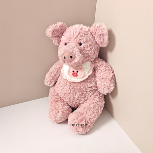 巴纳布斯猪毛绒玩具猪猪公仔玩偶睡觉抱可爱安抚娃娃床上生日礼物