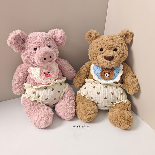 巴纳布斯猪公仔巴塞罗熊玩偶