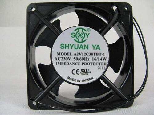 玄亚风机A2V12C38TBT-1 AC230V 50/60HZ 12cm双滚珠散热风扇12038