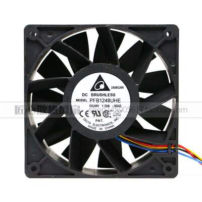 台达 PFB1248UHE 48V 1.20A 12CM 12038 暴力 大风量服务器热风扇