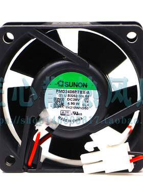 建准SUNON PMD2406PTBX-A 28V 4.90W 6025 6CM 变频器散热风扇