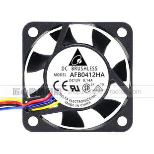 AFB0412HA 台达 4010 12V 0.14A 4厘米/cm 轴流双滚珠CPU散热风扇