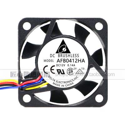 AFB0412HA 台达 4010 12V 0.14A 4厘米/cm 轴流双滚珠CPU散热风扇
