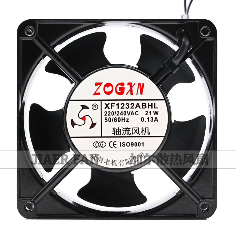 全新 ZOGXN XF1232ASHL 220V/240VAC 21W 0.13A 軸流機(jī)柜風(fēng)機(jī)風(fēng)扇