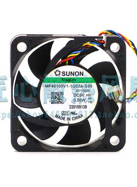 原装SUNON 4010 MF40100V1-1Q07A-S99 DC5V 0.56W 4CM超静音风扇