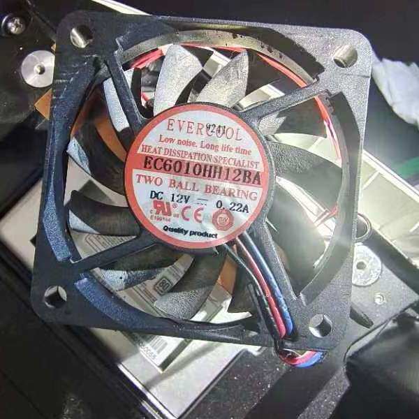 EVERCOOL EC6010HH12BA DC 12V 0.22A 6厘米3线散热风扇