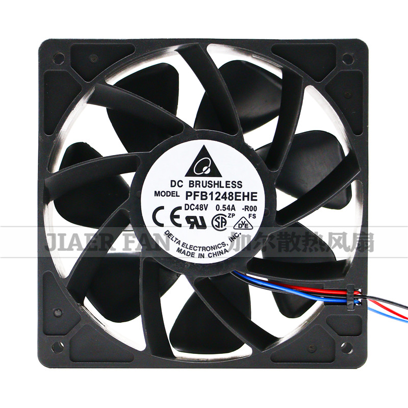台达 PFB1248EHE-R00 12038 48V 0.54A 3线停转报警 变频器风扇图片