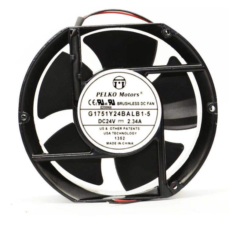 全新PELKO Motors G1751Y24BALB1-5 24V 2.34A 大风量变频器风扇