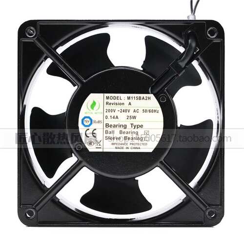 原装MUTUAL MOTOR M115BA2H M115BA1H金属风扇H 12CM 200/240V
