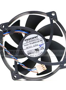 富士康 PVA092G12P-P07 12V 0.39A 9CM 9225 4针温控机箱散热风扇