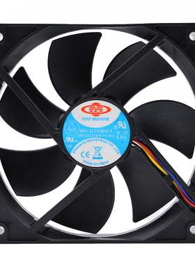TOPMOTOR 12V 0.45A DF121225BM 12025 矿龙电脑电源12cm散热风扇