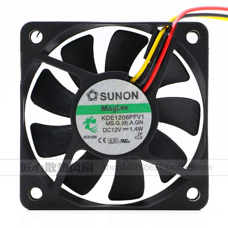 SUNON建准 KDE1206PFV1 6010 12V 1.4W 6CM超薄静音风扇 CPU风扇图片