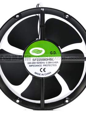 全新 G.D. SF220060HBL 220V-240V 0.38-0.40A 22060散热风扇