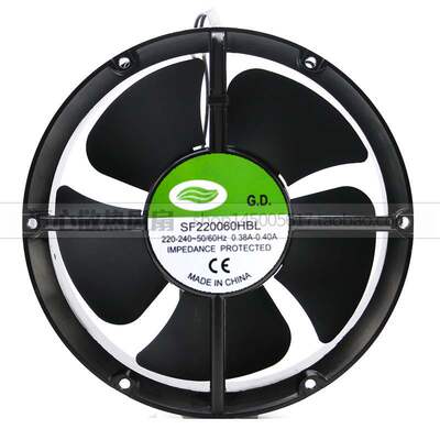全新 G.D. SF220060HBL 220V-240V 0.38-0.40A 22060散热风扇