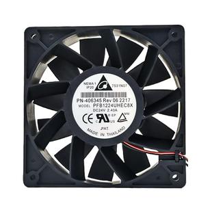 2.40A 全新原装 24V 12038 大风量变频器风扇 台达PFB1224UHEC8X