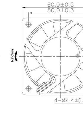 SYMBANG D6025V12SMB-03 DC 12V 0.34A 60x25mm 6厘米散热风扇