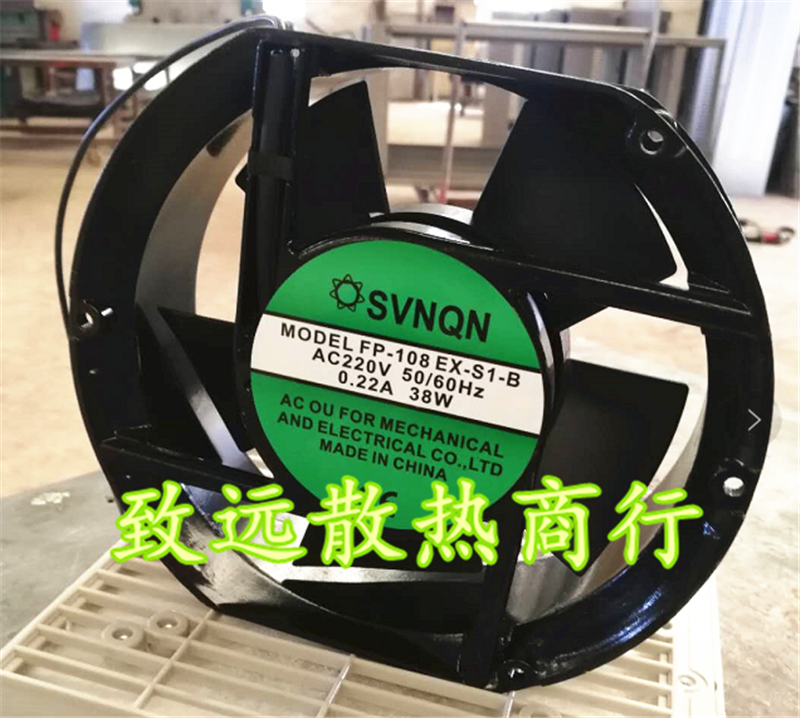 SVNQN椭圆17251 FP-108EX-S1-B AC220-240V 38W机柜机箱 静音风机