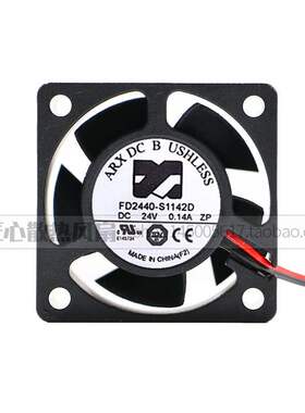 全新ARX DC BRUSHLESS FD2440-S1142D 24V 4cm CPU变频器风扇4020