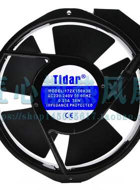 TIDAR 172X150X38 220-240V 50/60HZ 0.20A 17238柜散热风扇