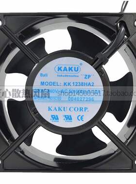 卡固 KAKU KK1238HA2 220V 0.12A 12038 轴流风机 12cm 散热风扇